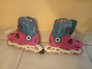 Patines Oxelo Tallas 32 a 34 protecciones y funda