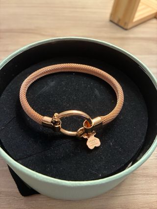 Pulsera Tous Plata Baño Oro Rosa 18KT