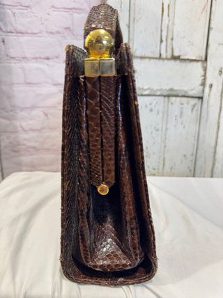 Bolso Piel Serpiente Vintage Corte Inglés
