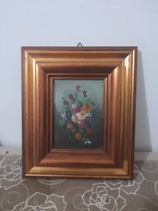 Antico quadro floreale