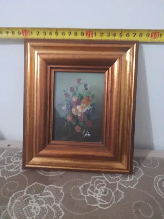 Antico quadro floreale