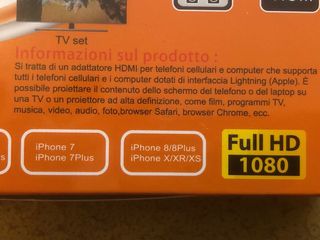 LinQ Cavo video Lightning HDMI HD-iS709