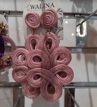 Pendientes fiesta WALINA rosa