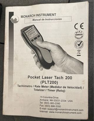 Tacómetro Láser Monarch PLT200