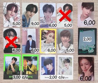 Photocards Stray Kids y más