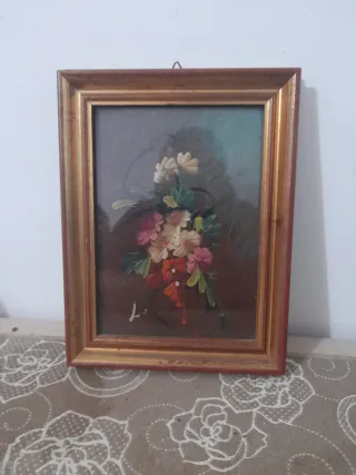 Antico quadro floreale