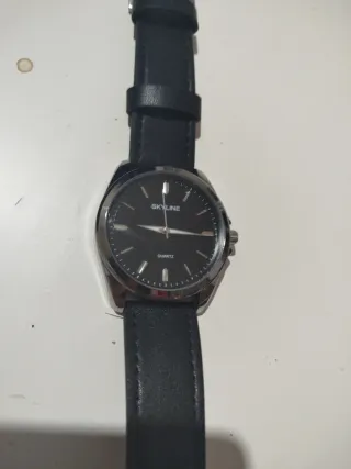 Reloj Skyline Cuarzo Hombre Negro/Plata