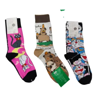 Calcetín sanrio, capibara, Doraemon,gato, esponja