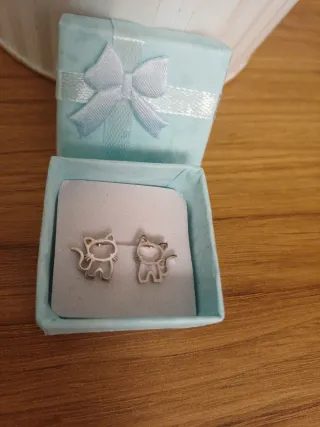 Pendientes de gato acero