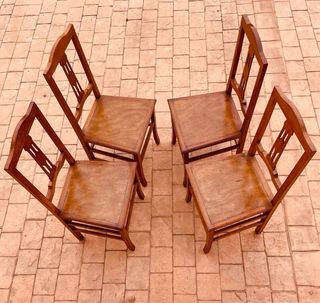 Juego de 4 sillas antiguas precio unidad