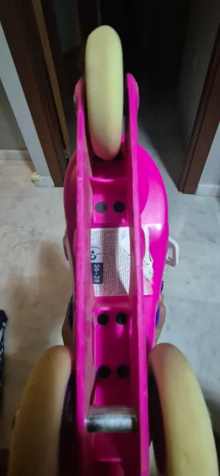 Patines infantiles rosas y morados