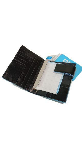 Piquadro Porta agenda nero/blu