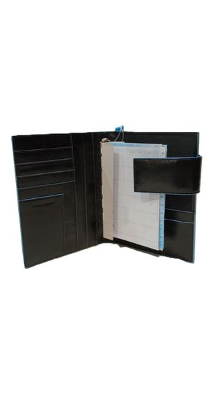 Piquadro Porta agenda nero/blu