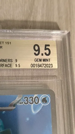 Blastoise EX 200/165 BGS 9.5 Scarlet & Violet 202