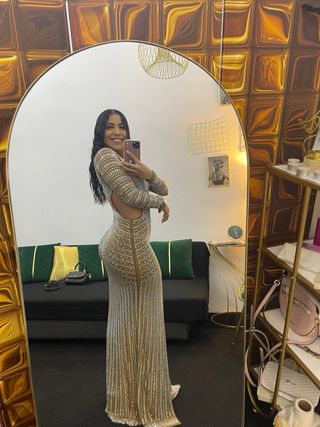 Vestido de fiesta pedrería talla S