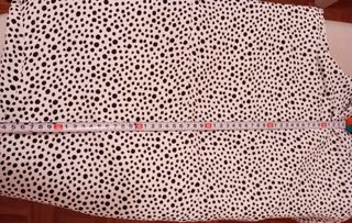 Blusa Topos Blanca y Negra