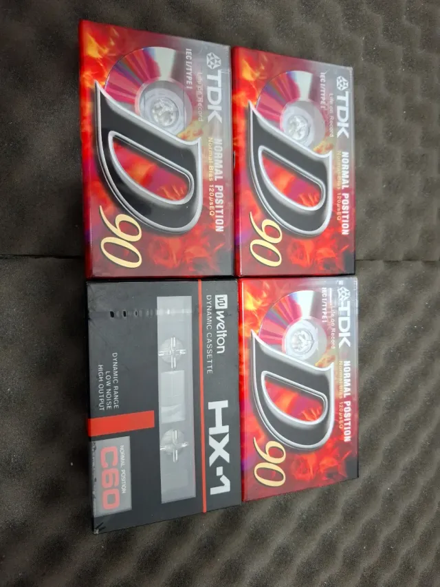 Cintas de cassete virgenes