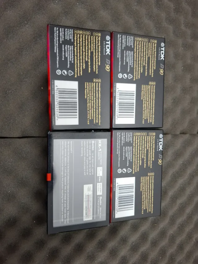 Cintas de cassete virgenes