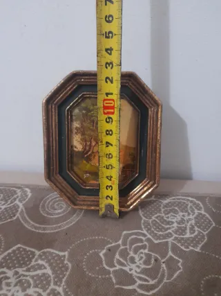 Antico quadro paesaggio