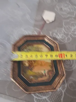 Antico quadro paesaggio