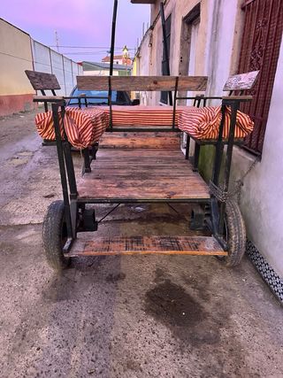Carro para enganchar burro o caballo