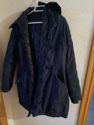 Chaqueta acolchada negra talla XL