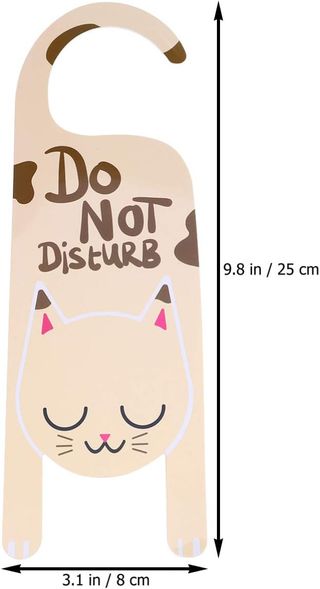 Toyvian - Letrero para puerta de 2 piezas, no mole