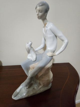 Figura Lladro Nao Pastor con Perro España