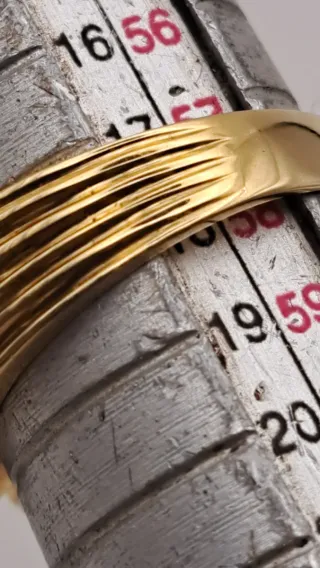 Anillo Oro 18k Zafiro Azul