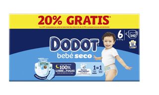 Dodot Bebé Seco Talla 6 (13-18 kg) - 140 uds