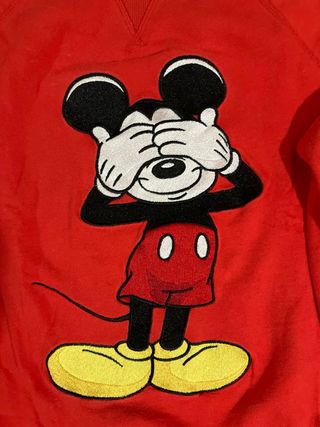 Sudadera H&M Mickey Mouse Roja