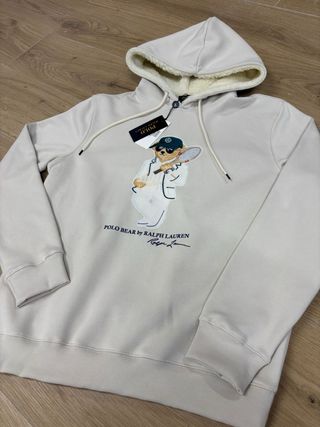 Sudadera Polo Ralph Lauren Oso Tenista Beige