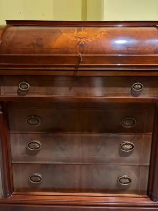 Escritorio antiguo francés con tapa