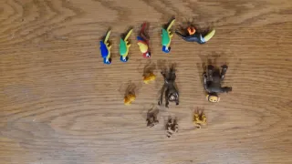 Lote Animales Piratas Monos y Loros