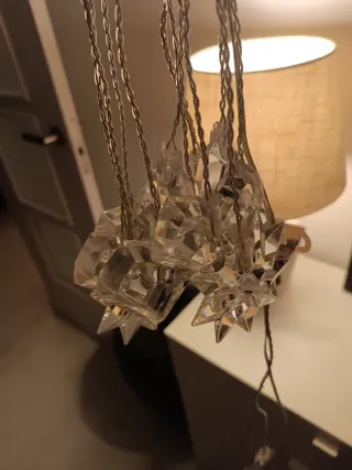 2 Cortinas de Luces Corazón y Estrella Metacrilato