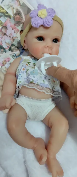 Bebé Reborn Silicona 33-34 cm QUEDA UNA