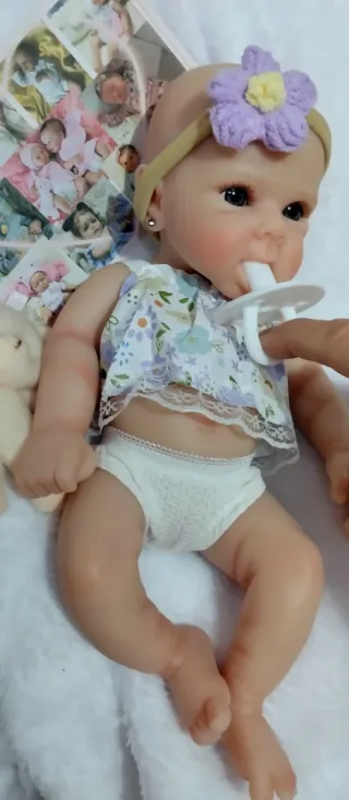 Bebé Reborn Silicona 33-34 cm QUEDA UNA