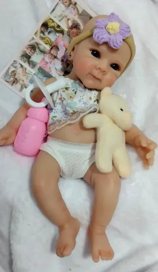 Bebé Reborn Silicona 33-34 cm QUEDA UNA