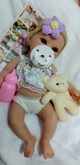 Bebé Reborn Silicona 33-34 cm QUEDA UNA