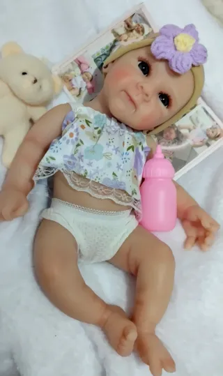 Bebé Reborn Silicona 33-34 cm QUEDA UNA