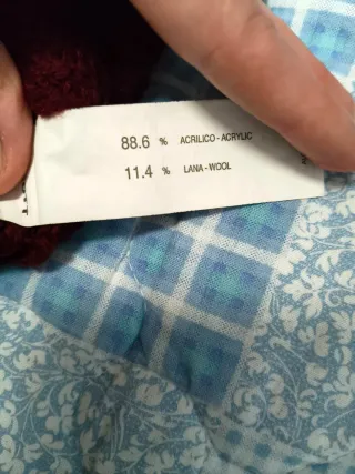 Maglione uomo Alcott lana grigio/rosso taglia L