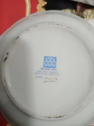 Plato decorativo porcelana Mojácar