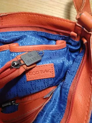 Bolso bandolera piel naranja SALVADOR BACHILLER