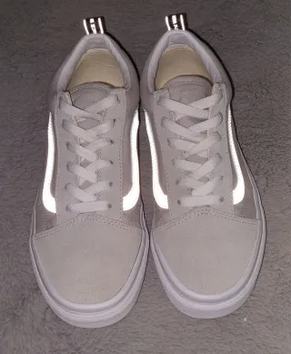 Vans Reflectantes T38 Beige/Gris