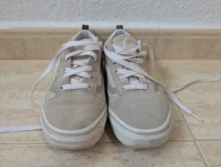 Vans Reflectantes T38 Beige/Gris