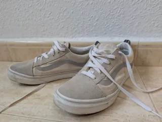 Vans Reflectantes T38 Beige/Gris