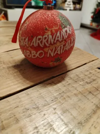 Pallina natalizia Brandani rossa