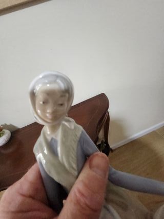 Figura Porcelana Lladro Lavandera Vintage