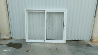 Ventana aluminium blanca 117.5por 97.5