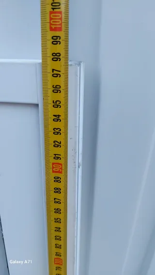 Ventana aluminium blanca 117.5por 97.5